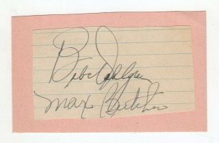 Max Butcher & Babe Dahlgren Cut Signatures Autograph Brooklyn Dodgers Rare