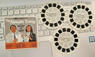 B486 Rare The Addams Family Portrait Of Gomez Tv Show Viewmaster Reels Reel Set