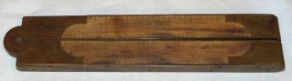 Antique Rare Stanley Rule And Level Co Boxwood Folding Ruler No.  78 1/2 (6) 24 "