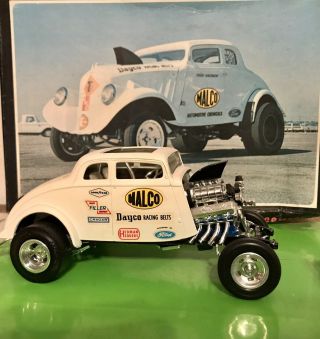 Amt 1933 Willy’s Ohio George Drag Car Box And Inst.  Old Build