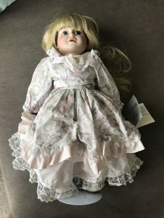 Antique Rare Victoria Impex Musical Porcelain Doll - Lindsey 17inch