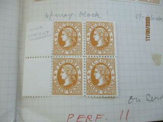 Victoria Stamps: 3d Queen Victoria Block Of 4 - Rare (d127)