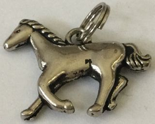 Rare Vintage Estate Cute Sterling Silver 925 Horse/pony Charm Al57