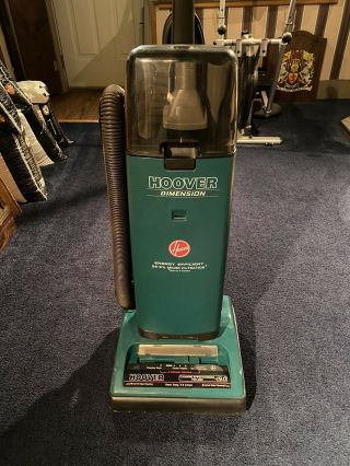 Vintage Rare Hoover Dimension Upright Vacuum Cleaner