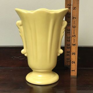 Antique Art Pottery Vase Mccoy “usa” Art Deco Yellow 8”