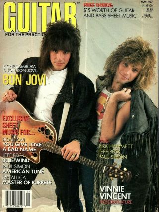 Guitar For The Practicing Musician May 1987 - Richie Sambora And Jon Bon Jovi