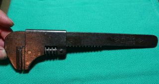 Frank Mossberg Co.  No.  A - 10 Pat 1900 - 1902 Bicycle Monkey Wrench 10 " Rare