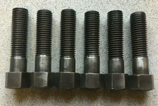 6 Antique Hit Miss Stationary Gas Engine Crown Top 6 Sided Bolts Steam 3/4 "