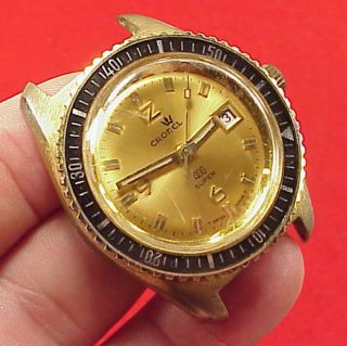 Vintage Scuba Diver Cronel 40mm 400 Wristwatch Tickabit Repairs