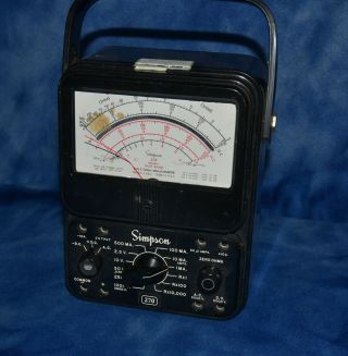 Simpson Model 270 Series 3 Electrical Multimeter - Parts
