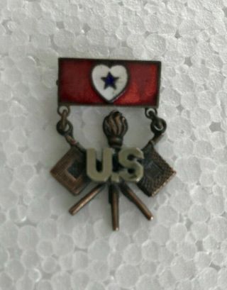 Rare Vintage Wwii Military Signal Corps Sweetheart Pin