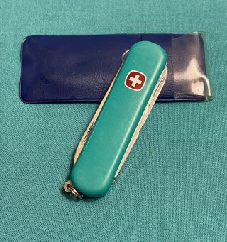 Wenger Delemont Swiss Army Pocket Knife - Rare Teal Esquire - Multi Tool