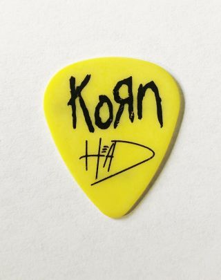 Korn Brian Head Welch Rock Tour Guitar Pick Authentic Rare