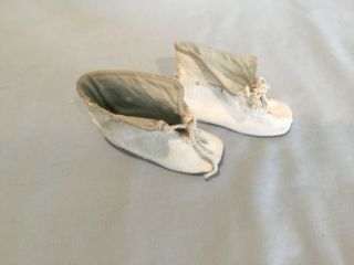 Antique Leather French Fashion Doll Boots or Slippers 3