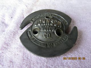 Johnson Antique Outboard Motor Model J - 25 1.  5hp 1925 - 31 Rope Plate With Id.