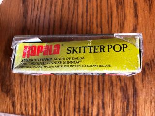 RAPALA SKITTER POP.  FISHING LURE.  The “ Finnish Minnow”. 2