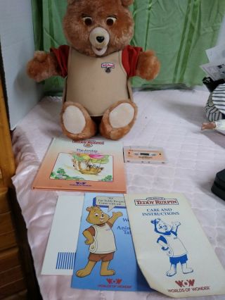 VINTAGE Teddy Ruxpin 1985 World of Wonder Toy - with Issues READ Details 2