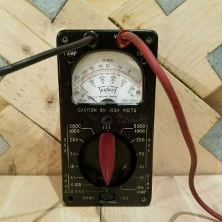 Triplet Model 666 - R Volt Meter Ammeter Ohmmeter Vintage - Swanky Barn
