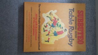 Rare near Vintage Subbuteo Table Rugby International Edition 1970s vgc 2