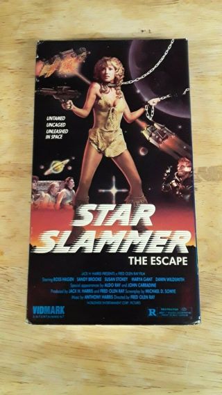 Star Slammer Vhs Rare Horror Sleaze Exploitation Vidmark Michelle Bauer Sov