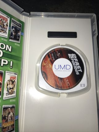 2 Fast 2 Furious UMD Video For PSP,  Rare 3