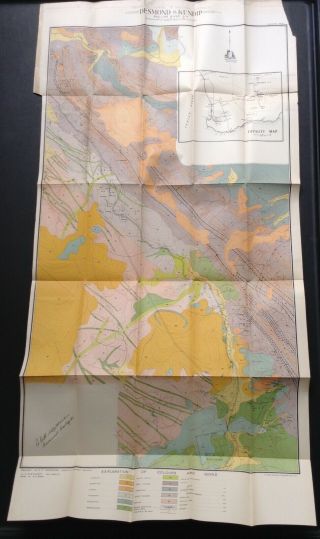 Geological Map Of Western Australia Goldfield 1909