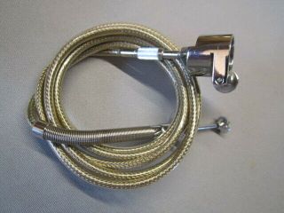 Braided Rare Bolex 48 " Long Shutter Cable,  Socket For Bolex 16mm Movie Camera