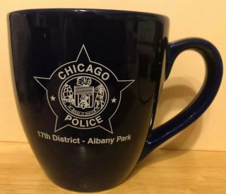 Vintage Chicago Police 17th District Albany Park Coffee Mug Rare