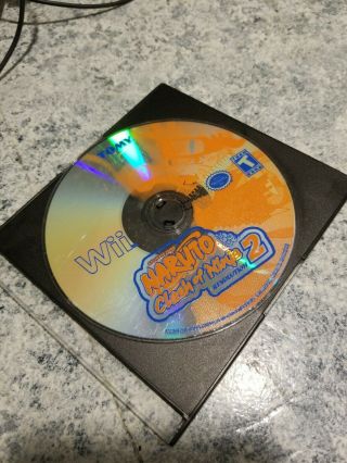 Naruto Clash Of Ninja Revolution 2 Disk Only Wii (rare)