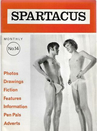 Spartiacus Monthly N0.  14 (circa 1971) Rare / Gay Interest,  Vintage /