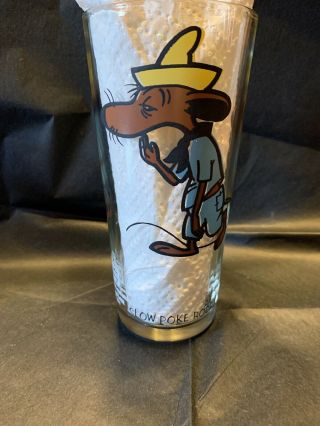 1973 Rare Pepsi Slow Poke Rodriguez Collector Glass Looney Tunes Warner Bros