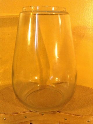 Vintage Antique Barn Railroad Oil Lamp Lantern Glass Globe Clear