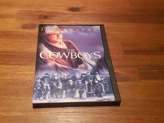 The Cowboys (dvd,  1998) Rare 1972 Western Snapcase Widescreen