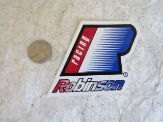 Robinson Decal Bmx Bicycle Racing Rare Sticker Nos