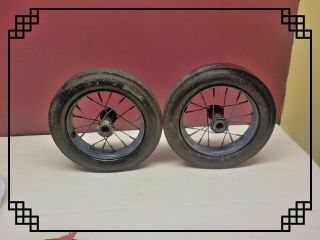 Vintage Matching Pair 10 X 2 Firestone Tricycle Tires Antique Hard Rubber