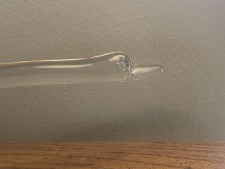 VINTAGE HEISEY CLEAR GLASS GOOSE 10.  5” WINGS DOWN RARE 3