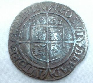 Rare Tudor 1567 Britain - Elizabeth I - Hammered Silver Sixpence Mm Pheon No Res