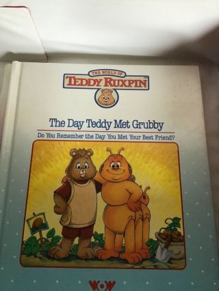Vintage Teddy Ruxpin books and cassettes with case 2
