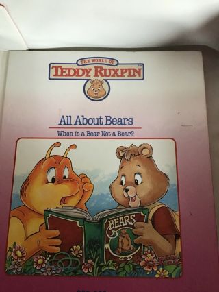 Vintage Teddy Ruxpin books and cassettes with case 3