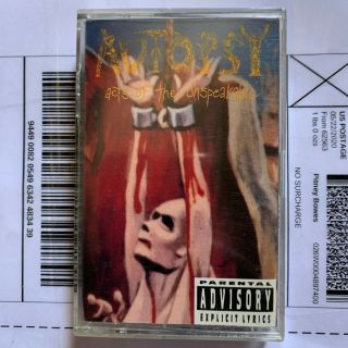 Autopsy: Acts Of The Unspeakable Cassette - Rare Death,  Death Metal