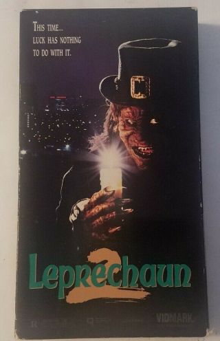 Leprechaun 2 Rare Vidmark 1st Ed.  Release (1994) Vhs Cult Horror Blood Guts Gore
