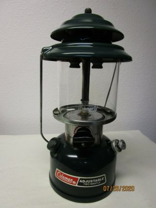 Vintage Coleman Double Mantle Gas Lantern Model 288a700 Dated 5 - 1986 Not