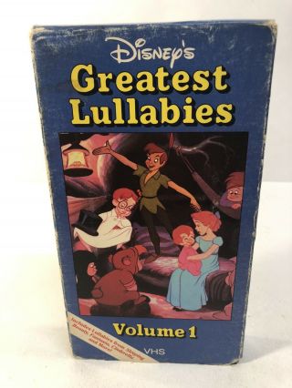 Disney - Greatest Lullabies Vol 1 (newer Version) Vhs (slip Cover) Rare