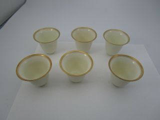 Antique Lenox Porcelain China Demitasse Cups Set Of 6 For Sterling Holders