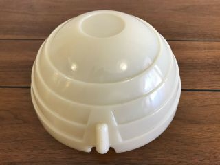 Antique Art Deco Creme Glass Slip Shade Light Fixture Wall Sconce 6 Inch
