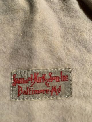 2 Vintage Anti - Tarnish Sterling Silver Storage Bags - Samuel Kirk & Son 6” X 6” 2