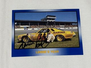 Lennie Pond Autographed Tg Masters Of Racing Nascar Vintage Set Break Card Rare