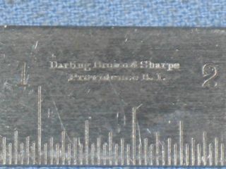 Antique Darling Brown & Sharpe No.  547 - 4 Thin Steel Square Made in USA 2