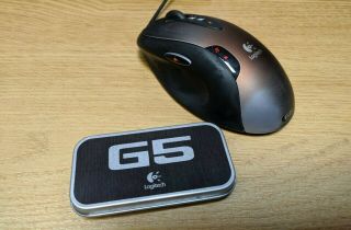 Rare Logitech G5 Gaming Mouse With Packaging,  Adjustable Weights,  Great