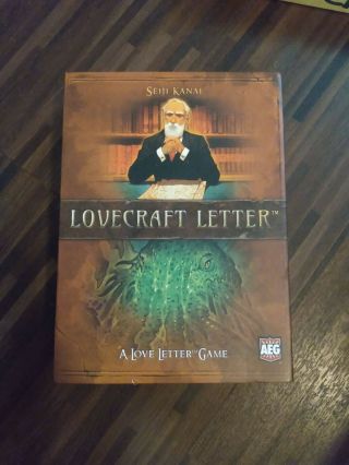 Lovecraft Letter Boxed Edition Card Game Rare - Deluxe Version Collectible